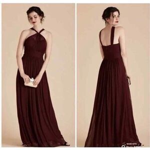 NWT Birdy Grey Kiko Mesh Cabernet Dress Gown Women’s XS Wedding Bridesmaid